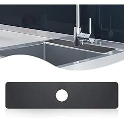 Alfombrilla Fregadero Ikea Prasacco Alfombrilla de grifo para fregadero de cocina, protector contra salpicaduras de 23.6 x 5.5 pulgadas, tapete absorbente de secado rápido detrás del grifo para cocina, baño y bar