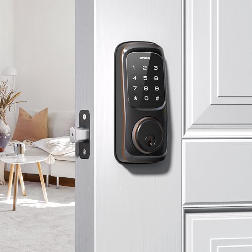 Revolo Keyless Entry Door Lock with Touchscreen Keypad - Code YOWUIUAZ