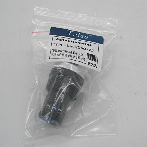 Taiss/ 1Pcs LA42DWQ-22 22mm 2k ohm Governor Rotary Potentiometer Inverter Converter Resistance Variable Frequency Converter Speed Drive Potentiometer b2k ohm