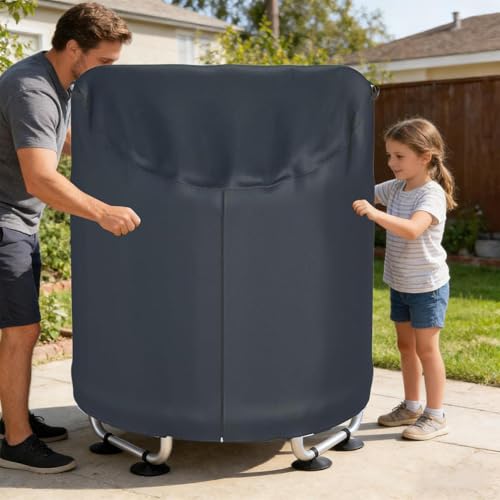 Kids Trampoline Cover,Waterproof Heavy-Duty Foldable Canopy | Jumping Bed Cover Trampoline Canopy - for Protection Maintenance Care Outdoor Yard Garden Rain Sun Snow - Image 9