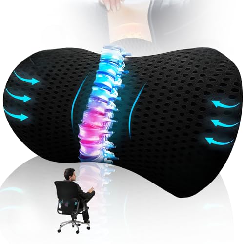 10 Best Office Chair With Lumbar Support Under $200 for Ultimate Comfort 9 Mullow® Lumbar Support Pillow for Office Chair | for Low Back Pain Relief | Memory Foam Ergonomic Sreamline | for Car, Office Chair, Home, Bed, Seat Cushion