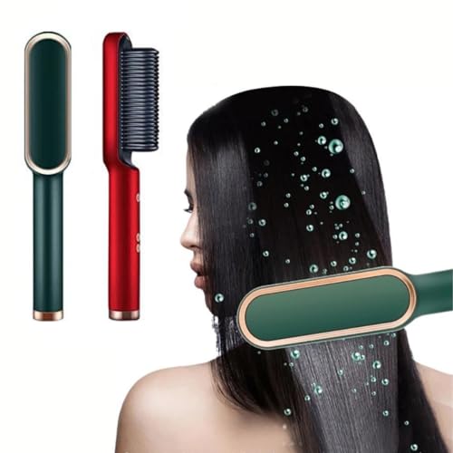 Escova Alisadora de Cabelo Secadora 5 em 1 Bivolt Tecnologia Ionica Temperatura Ajustável Cerdas de