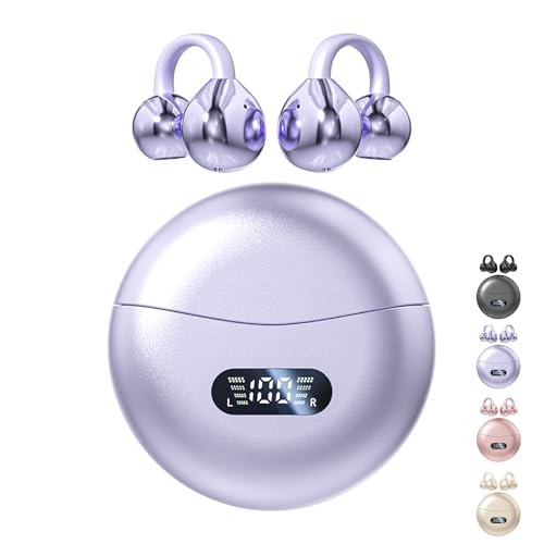 CuiSuto Clip on Earbuds Open Ear Wireless Bluetooth...