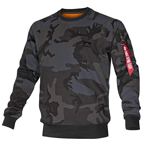 Alpha Ind. X-Fit Sweat Black camo - XXL