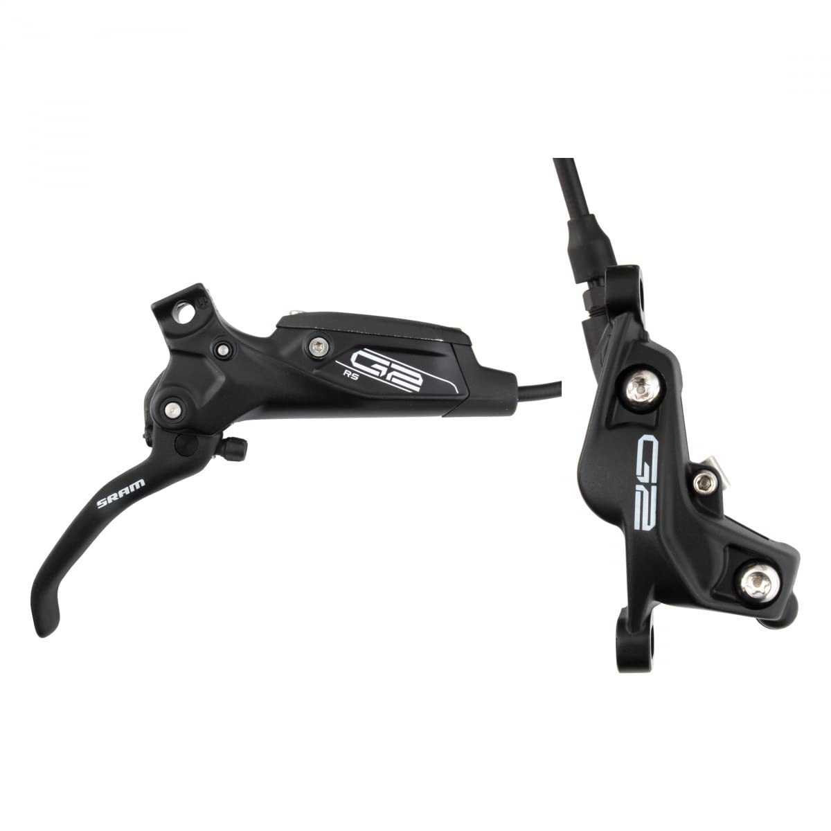 SRAMG2 RS Disc Brake and Lever - Front, Hydraulic, Post Mount, Diffusion Black Anodized, A2