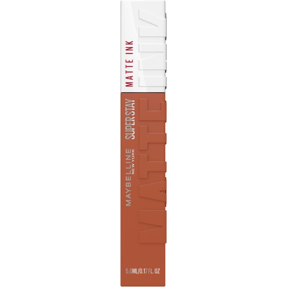 Maybelline New York Tinta Labbra a Lunga Durata, Effetto Matte e Colore Intenso, Tenuta fino a 16 Ore, No Transfer e Senza Sbavature, SuperStay Matte Ink, Tonalità: Amazonian (70), 5 ml