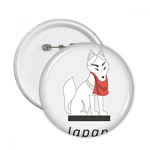 Fox japonais pins badge colorés en lot de 5 pièces pour cadeaux