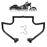 Kinglemc Crash Bar Engine Guard Highway Bar for Harley Davidson Dyna Fat Bob Low Rider Street Bob Wide Glide Switchback Super Glide Custom 2006-2017 (Ordinary Style-Black)
