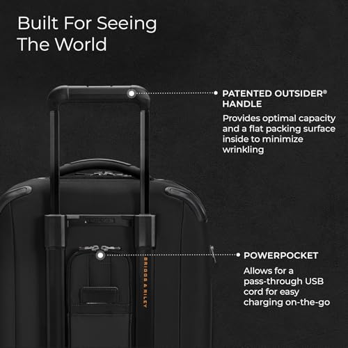 Briggs & Riley International 21" Carry On Expandable Spinner - Luggage for Travel, Suitcases with Wheels, Softside Rolling Bag for Men & Women - ZDX Collection, Black4