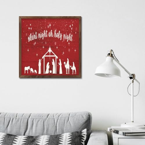 Panneau mural rustique en bois suspendu décoration de Noël extérieure maison