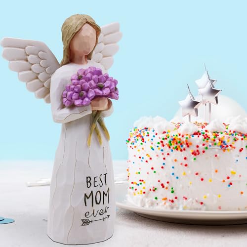 AUKEST Mothers Day Birthday Gifts for Mom - Mom Gifts from Daughter, Son - Mother of The Bride Gifts Hand-Painted Figure - Image 4