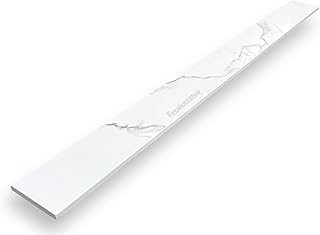 Calacatta Engineered Marble Threshold for Shower Curb, Bathroom Vanity Backsplash, Window Sill, Door Transitions (6" x 36")