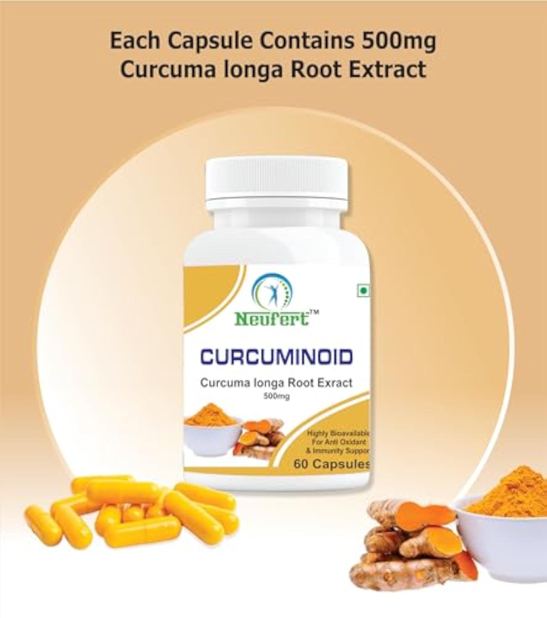 Curcumin Capsule, Natural Anti-Inflammatory Support