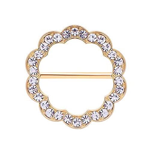 Boucle broches pour femmes en cristal, le cadeau chic pour foulards