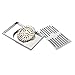 Produktbild Drain Schützer Kupfer Bodenablauf Badezimmer Grün Bronze Antike Boden Großen Flussbodenablaufes Abfluss for Küche, Waschraum (14 x 10 x 4,5 cm) Für Badezimmer Dusche WC Wäscherei Garten Out