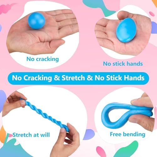 CiaraQ Polymer Clay 50 Colors Starter Kit - Oven Bake Modeling Clay for Kids & Artists, Non-Sticky DIY Clay with Sculpting Tools, Fun Gift for Children Ages 4+, 2.8 lb - 4