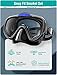 Seovediary Snorkel Set Adults Snorkeling Gear Anti-Fog Panoramic View Swim Mask Dry Top Snorkel Kit with Carry Bag for Snorkeling Scuba Diving Swimming Travel