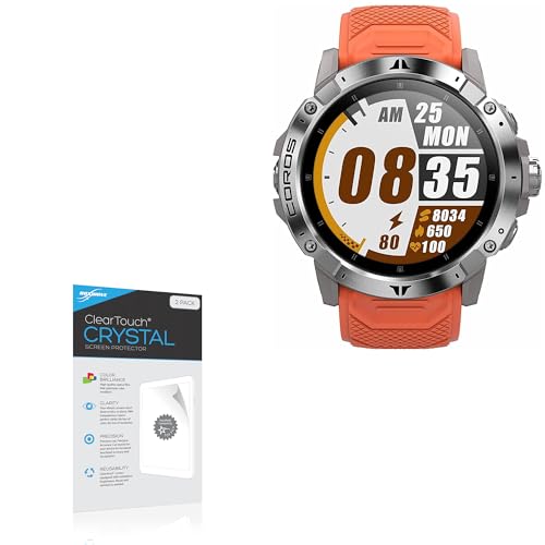 BoxWave Screen Protector Compatible With Coros Vertix 2 - ClearTouch Crystal (2-Pack), HD Film Skin - Shields From Scratches
