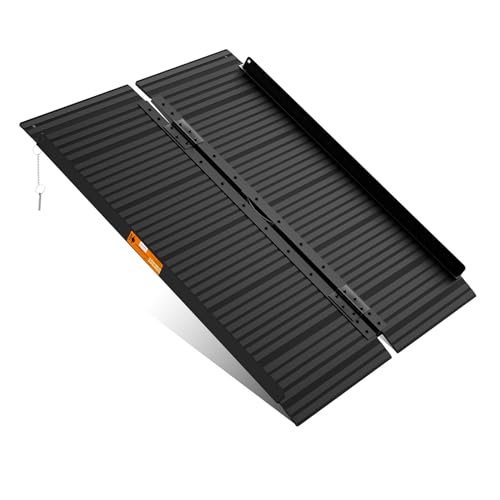 FACHNUO 4FT Non-Slip Aluminum Ramp