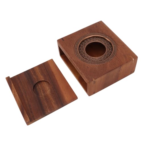 Japanese Teapot Warmer Walnut Material Tea Warmer Base for Tea Cooking and Frying Stove