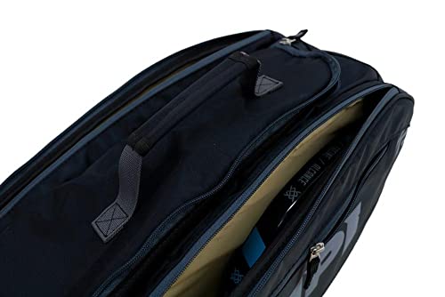 Raqueteira Hupi Pro Preto e Cinza para Beach Tennis e Padel, Cor: Cinza