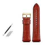 YIJIAN Braccialetto in Pelle con Cinturino in Pelle 22mm Compatibile con GU-Ess W0040G3 W0040G5 W0247G3. Guarnizione Cinturino in Pelle di Marca Cinturino