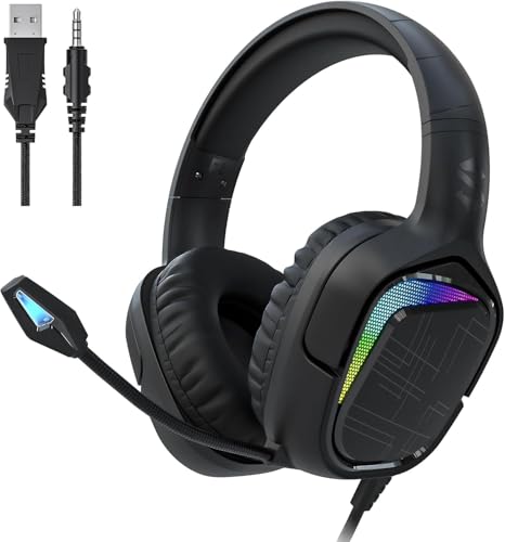 Black Shark Fones de ouvido com fio, microfone ultra transparente dobrável, fones de ouvido intra-auriculares, drivers dinâmicos de 50 mm, graves profundos em linha, fones de ouvido para jogos para