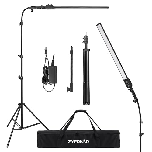 Kit de iluminación LED con soporte ajustable y tubo flexible para fotografía