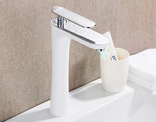 Grands robinets de lavabo blancs mitigeur évier cuisine