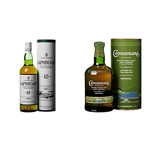 Laphroaig - Whisky Islay Single Malt, 10 Años, 70 Cl Connemara Whisky Peated Single Malt - 700 Ml Laphroaig - Whisky Islay Single Malt, 10 Años, 70 Cl Connemara Whisky Peated Single Malt - 700 Ml