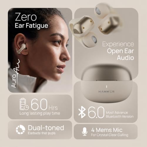 HAMMER Aura Air OWS Wireless Open-Ear Earbuds Gold - Image 8