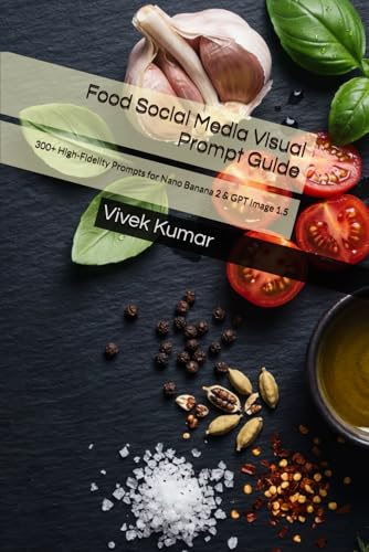Food Social Media Visual Prompt Guide: 300+ High-Fidelity Prompts For Nano Banana 2 & Gpt Image 1.5 (Prompt Help Series Of Books)