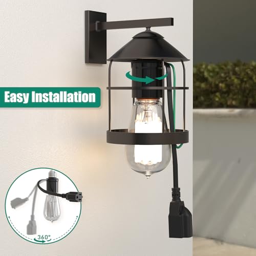 image for Aaeytby Light Socket Outlet Adapter, 3 in 1 Light Bulb Plug Adapter, C