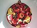 Pot Holders Heat Resistant Red and Yellow Garden Tomatoes Potholders Handmade Double Insulated Quilted Hot Pads Trivets 9 inches Round