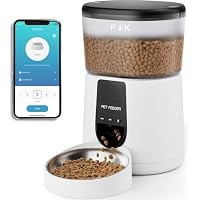 PUPPY KITTY Distributore Automatico Cibo per Gatti e Cani, 2.4G Wifi Mangiatoia Automatica con...