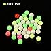 PATIKIL 10mm Fishing Beads, 1000 Pieces Plastic Fishing Bait Eggs Rig Bead Tackle Tool Round, Multicolor