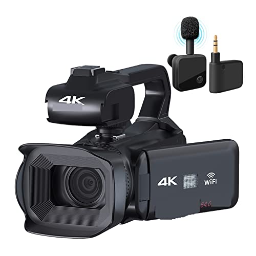 Caméra de diffusion 4K appareil photo 64MP blogger avec écran rotatif et zoom tactile 18X