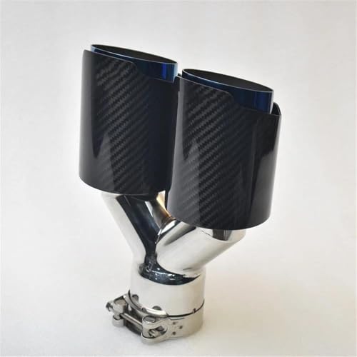 Tuyaux queue de voiture embout silencieux d'échappement double 57mm