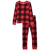 Amazon Essentials Toddler Boys' Thermal Long Underwear Set, Red Buffalo Check, 4T
