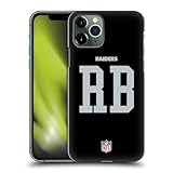 Head Case Designs Offizielle NFL RB Schwarz Las Vegas Raiders Positionen & Logo Harte Rueckseiten Handyhülle Hülle Huelle kompatibel mit Apple iPhone 11 Pro
