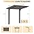 AECOJOY 8' x 5' Gazebo Outdoor Pergola for Patio, Freestanding Lean to Hard Top Grill Gazebo Carport Pergolas and Gazebos Clearance with Roof, Small Wall-Mounted Heavy Duty Awnings for Patio, Decks