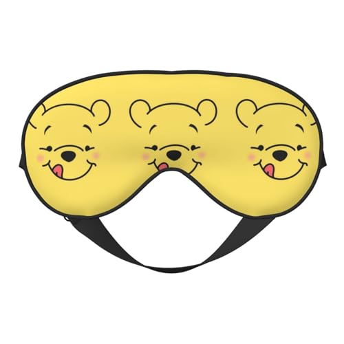 くまのプーさん 睡眠用 遮光 目隠し 可愛い 安眠 快眠 軽量 キャラクターズ グッズ ポーチ付き ケース付き 自由調整可能 子供 男の子 女の子 ds131