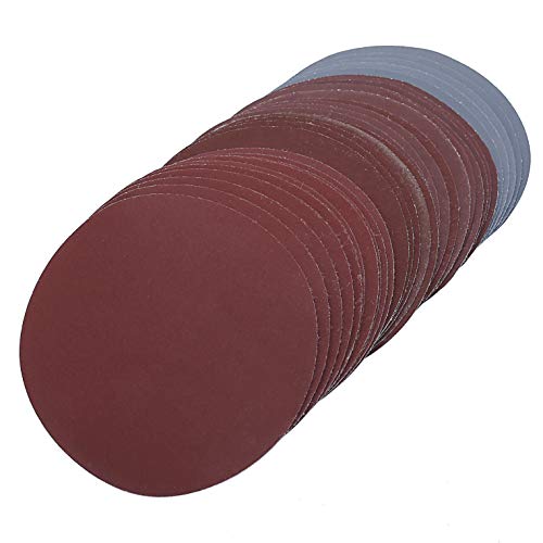 Set surtido 30 piezas 180 mm 7 pulgadas grano 800 1000 1200 1500 2000 3000 discos de lijado rollo de gancho papel de lija redondo papel de lija hoja de arena