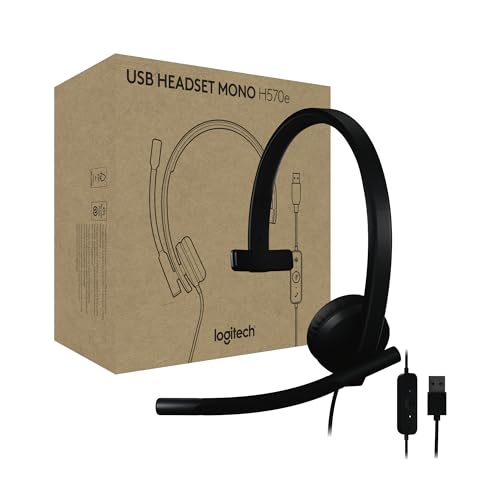 Logitech H570e USB Headset with Microphone for PC...