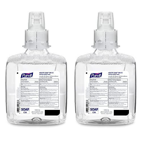 Image of PURELL HEALTHY SOAP BAK E2 Antimicrobial Foam, Fragrance Free, 1200 mL Refill for PURELL CS6 Automatic Soap Dispenser (Pack of 2) - 6585-02 - Manufactured by GOJO, Inc.