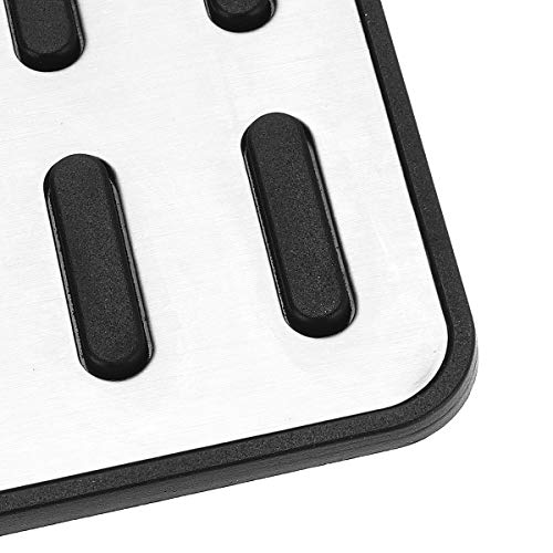 Alamor 1 Stücke Auto 304 Ss Original Rest Pedal Pad Innen Fußstütze Abdeckung Aluminiumlegierung Universal Für Kia