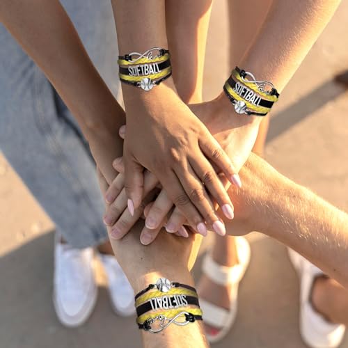 Image of Gymnastics Bracelets for Girls Gifts for Teen Girls,Teams Initial Charm Jewelry,Sport Ballerina Birthday Christmas Gifts