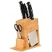 Produktbild XIAMUSUMMER Messerblock Set Messer, Messerblöcke Küchenbedarf Multifunktionale, Holz Messerständer ohne Cutter Sicherheit Wohnaccessoires