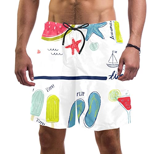 Short de bain homme pastèque Yuzheng à séchage rapide pour l'été