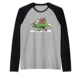 Photo Gallery oh che divertimento è rawr babbo natale dinosaur ride maglia con maniche raglan Photo Gallery oh che divertimento è rawr babbo natale dinosaur ride maglia con maniche raglan